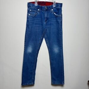 Levis Boys Jeans  Medium Wash Blue Adjustable Waist Size 12